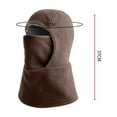 thumbnail image 3 of Men's Balaclava, Winter Ski Windproof Thermal 2 in 1 Hood and Neck Warmer, Fleece Lined Face Mask for Skiing, Snowboarding, Motorcycle Riding, Cold Weather Gear for Men and Women, 3 of 5