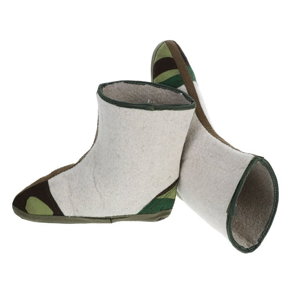 MEIBUTYUP Men's Olive Green Insulated Hiking Boot Liners for Winter Outdoor Activities and Cold Weather Comfort