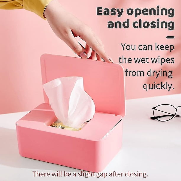 Boîte à Lingettes Humides Avec Couvercle Étanchéité - Distributeur Mouchoirs Bébé