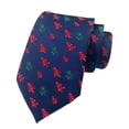 thumbnail image 1 of Christmas Tie Anti-wrinkle Wide Exquisite Adjustable Festive Gift Smooth Surface Snowflake Gift Box Xmas Tie for Dating, 1 of 8