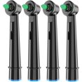 thumbnail image 1 of wonima02 Black Interdental Replacement Brush Heads for Oral-B Electric Toothbrushes (Except The iO Series), Ideal for Braces, Between Teeth, and Back Teeth Cleaning (4), 1 of 1