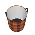 thumbnail image 3 of Kll Fall Buffalo Plaid Waterproof Foldable Laundry Hamper Bucket With Handles For Storage Bin,Kids Room,Home Organizer (Medium), 3 of 8