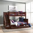 thumbnail image 2 of Aspen Brown Wood Twin Over Full Bunk Bed, 2 of 2