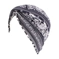 thumbnail image 1 of Gorros de quimio de algodón para mujer, gorro elástico musulmán, para la cabeza, gorros de , , turbante, sombrero, envoltura para la cabeza Negro jinwen Sombrero Turbante Étnico, 1 of 8