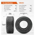 thumbnail image 2 of HALBERD 20x8.00-8 Lawn Garden Mower Turf Tires 20x8-8 Great Traction Tire Set of 2, 2 of 5