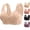 03# Complexion, variant on Bras for Older Women, 2026 New No Underwire Comfortable Front Closure Button Wireless Shaping Bra for Senior Purple 36