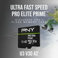 thumbnail image 5 of PNY 256GB PRO Elite Prime™ C10 U3 V30 A2 microSDXC Flash Memory Card – Ultra-Fast Speeds, Read 200MB/s, Write 150MB/s, 4K UHD, Full HD, UHS-I, For Smartphones, Drones, Action Cameras, 5 of 13