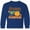 Royal Blue, variant on Inktastic Thanksgiving Sassy Lil Pumpkin with Fall Leaves Long Sleeve Youth T-Shirt