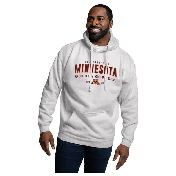 Men's-League Collegiate Wear  Heather Gray Minnesota Golden Gophers Essentials 2.0 Fleece Pullover Hoodie