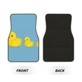 thumbnail image 2 of Fuzoiu Cute Ducky Print Carpet Floor Mats for Car,Car Foot Mat Set,Universal Fit 4 Piece Mat Pad Set,Fits Most Cars Trucks Vans Sedans SUV Auto Carpet Mat Se, 2 of 7