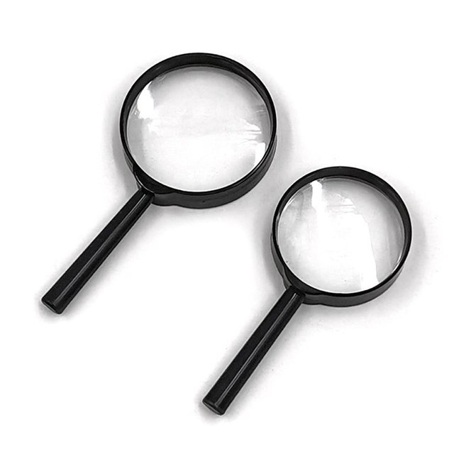 5X Magnifier for Reading Tool Hand Held,Mobility and Daily Living Aids,Soft Handle Magnifying Glass for Reading Identification Etc Glass Lens Reading Glasses,Health and Household,Visual Impa