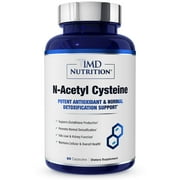 1MD Nutrition N-Acetyl Cysteine (NAC) Potent Antioxidant & Normal Detoxification Support - 60 Capsules