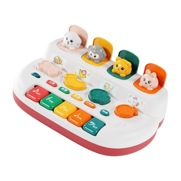 Juguete interactivo para bebés, juguete de desarrollo, juguetes de educación temprana, juguetes Montessori para Rojo