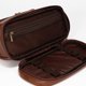 thumbnail image 4 of Bolsa de aseo de cuero PU, bolsa organizadora de viaje de gran capacidad con gancho colgante, bolsas de afeitar para baño, 4 of 9