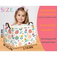 thumbnail image 2 of NIETEIN Cute Easter Basket Large Canvas Personalized Rabbit Design for Kids (Flower Easter Egg), 2 of 7