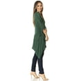 thumbnail image 4 of Sakkas Regina Women's Lightweight Stonewashed Poncho Top Blouse Caftan Cover up - A-ForestGreen - One Size, 4 of 5