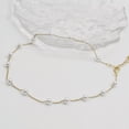 thumbnail image 3 of HOOUN 925 Plaqué Argent Perle Pendantes Brillant Pendentif Chaîne Cou Collier Cadeau, 3 of 4