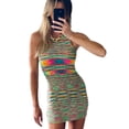 thumbnail image 4 of Faithtur Robe Sans Manches en Tricot pour Femmes, Col Rond, une Pièce, 4 of 7