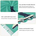 thumbnail image 5 of FORMRS Womens Scarf Winter Soft Long Big Warm Shawls Wrap Tassel Scarves, Green Cat, 5 of 9