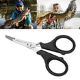 thumbnail image 2 of ZPAQI Stainless Steel Fishing Pliers Fish Hook Remover PE Line Cutter Scissors, 2 of 8