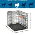 thumbnail image 5 of MidWest Homes Enhanced 24 Inch Single Door Folding Metal Crate for Small Dogs, 5 of 6