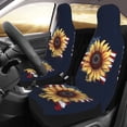 thumbnail image 3 of KAKALAD Sunflower American Flag 01 Car Seat Covers Set Vehicle Front Seats Protector 2 Pcs, 3 of 9