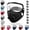 Black, variant on Reusable Carbon Filter Dust Mask with Goggles for Construction Mowing