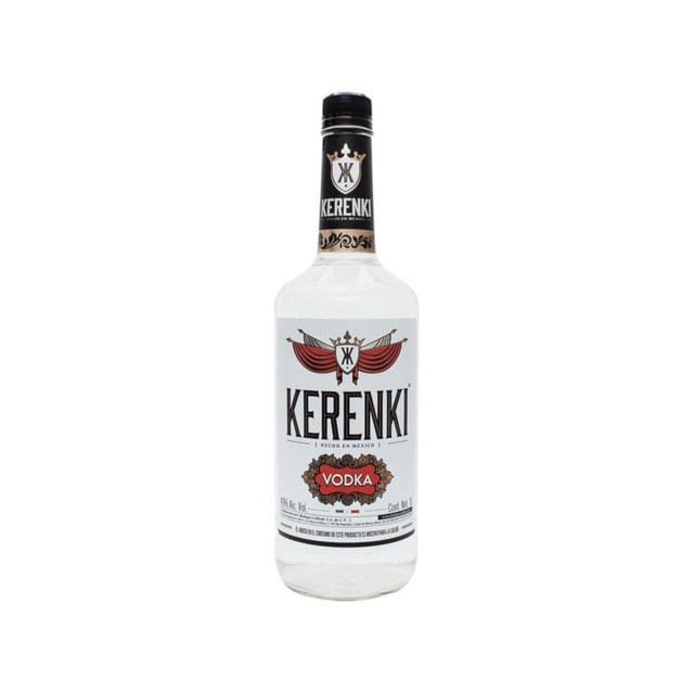 Paquete de 3 Vodka Kerenki Vidrio 1 L Kerenki Paquete de 3