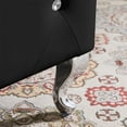 thumbnail image 2 of Modern Flip Top Entryway Bench Seat with Safety Hinge, Storage Chest Bed End Stool, Black PU, 2 of 8