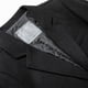 thumbnail image 3 of Mile Men's Long Trench Coat Notch Lapel Single Breasted OvercoatM, 3 of 5