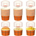 thumbnail image 1 of Vasos Sunnyray para aperitivos con forma de aro de baloncesto, 24 juegos con tarjetas, 250 ml, 1 of 6