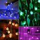thumbnail image 4 of 50 luces de hadas solares LED para exteriores, luces de hadas de bolas de cristal coloridas para exteriores de 7 m, iluminación de luces de hadas que cambian de color a prueba de agua para árbole, 4 of 5