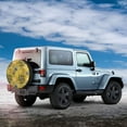 thumbnail image 2 of Haiem Spare Tire Cover , Wheel Cover with White Wine Seamless printed, Camper Spare Tire Cover Fit for Jeep Wrangler Rv SUV Truck Travel Trailer-16 inch, 2 of 9