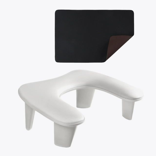 Reposabrazos para Manicura, Almohada para Uñas, Extraíble, Portátil, Suave, Multifunción con Alfombrilla, Reposamanos para Actividades Domésticas, Sal