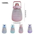 thumbnail image 2 of Yuarrent Botellas de agua portátiles para niños y adultos, tetera deportiva a prueba de fugas, taza de bebida de café de gran capacidad, Ropa Deportiva, Zapatos Azul, 2 of 6