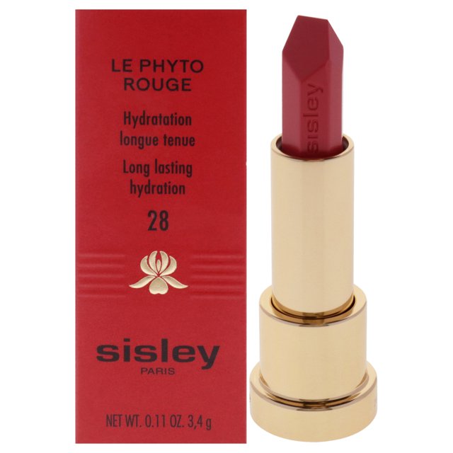 Lápiz labial Le Phyto Rouge - 28 Rose Shanghai de Sisley para mujeres - Lápiz labial de 0,11 oz