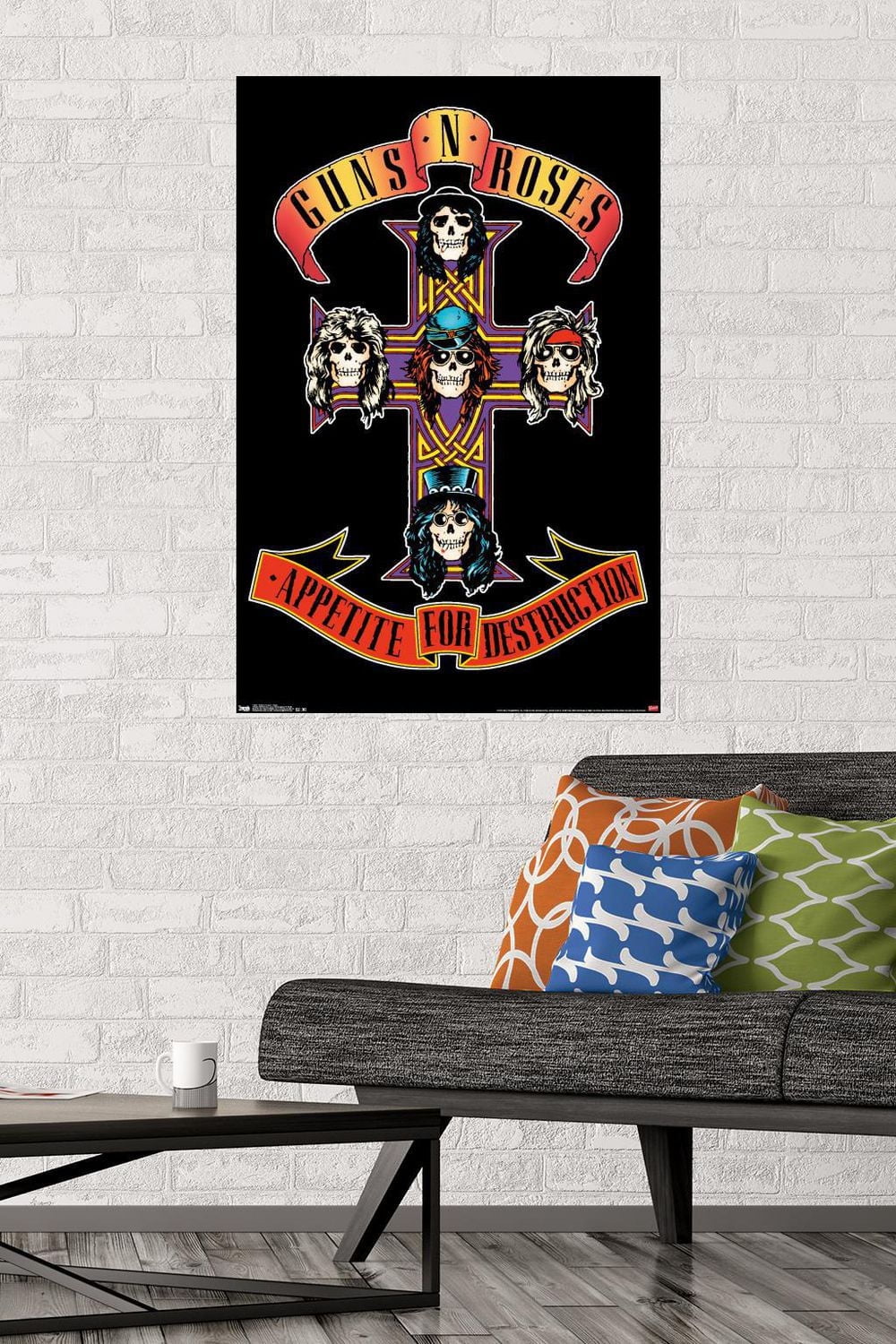 Guns N' Roses - Cross Wall Poster, 22.375" x 34"