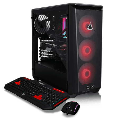 CLX - SET Gaming Desktop - Intel Core i7 10700KF - 32GB Memory - NVIDIA GeForce RTX 3070 - 960GB SSD + 4TB HDD - Black