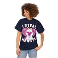thumbnail image 3 of I Steal Hearts Unicorn Valentine's Day Unisex Graphic Tee Shirt, Sizes S-5XL, 3 of 12
