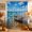 Blue, variant on Coastal Nautical Shower Curtain, Waterproof Shower Curtains for Bathroom, Summer Ocean Beach Seagulls Waves Washable Fabric Bathtub Curtain Set Bath Decor with 12 Hooks Long 72"x84"