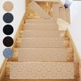 thumbnail image 1 of Feltree Self-Adhesive Non-Slip Stair Treads Rug, Polyester Carpet Mats for Indoor and Outdoor Steps, Easy to Install, Washable and Durable, 27.55 x 8.66 Inches, 1 of 8