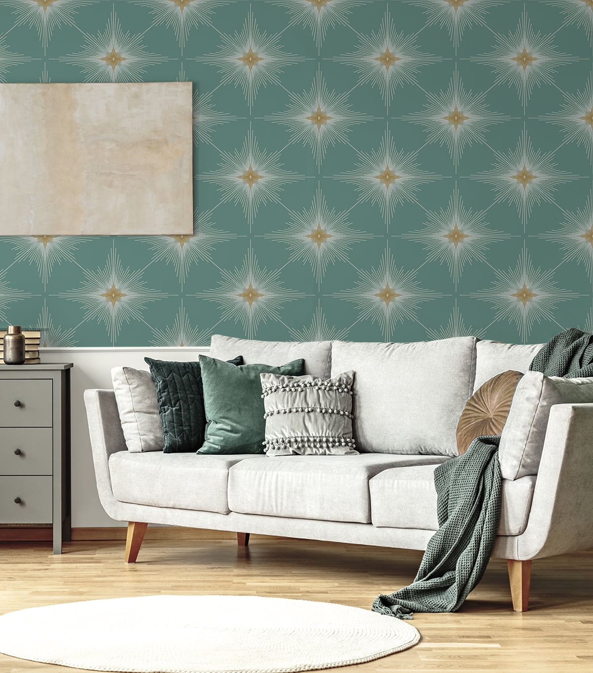 NextWall Seabreeze Stellar Geo Peel and Stick Wallpaper