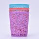 thumbnail image 2 of 2 unidades de metal con forma de rosa y diseño hueco para bolígrafos, recipiente cilíndrico para maquillaje, organizador de brochas y pinceles, color rosa, 2 of 2