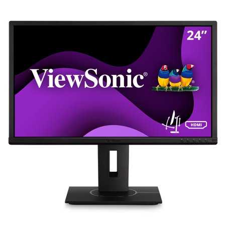 UPC: 0766907010329 | ViewSonic VG2440 24 Inch IPS 1080p Ergonomic Monitor with Integrate vDisplyManager HDMI DisplayPort VGA USB Inputs for Home and Office