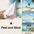 thumbnail image 4 of Peel and Stick Wallpaper Dreamlike Island Tropical Beach Palm Trees Clear Water Island Modern Art Wall Mural Decor Self Adhesive and Removable 100in x 144in, 4 of 8