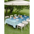 thumbnail image 4 of Outdoor Tablecloths with Umbrella Hole & Zipper, Blue Ombre Tablecloth Rectangle 60x84 Inch, Coastal Beach Modern Abstract Art Waterproof Table Cloth, Patio/Pool/Picnic Table Covers, 4 of 8