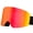 Black frame red film, variant on Yihuala Snowboard Goggles Double Layers Ski Goggles Protections Ski Goggles Snow Goggles for Men Women
