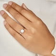 thumbnail image 3 of Circle Jewel Wedding Anniversary Ring for Wife - 1.2 Ct Round Cut Moissanite Engagement Ring - 14K White Gold Plated Prong Setting - Ideal Gift for Women - Perfect for Proposals, Birthdays, 3 of 3
