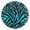Black, variant on Cyan Zebra Pattern Wall Clock 10in Round Artistic Oil Painting Home Decor Desk Table Clock