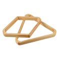 thumbnail image 1 of GAXIRE 2Pcs Portable Beige Billiard Ball Triangle Rack for Pool Table Stable Wooden Frame, 1 of 6